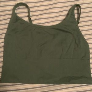 Green PINK sports bra